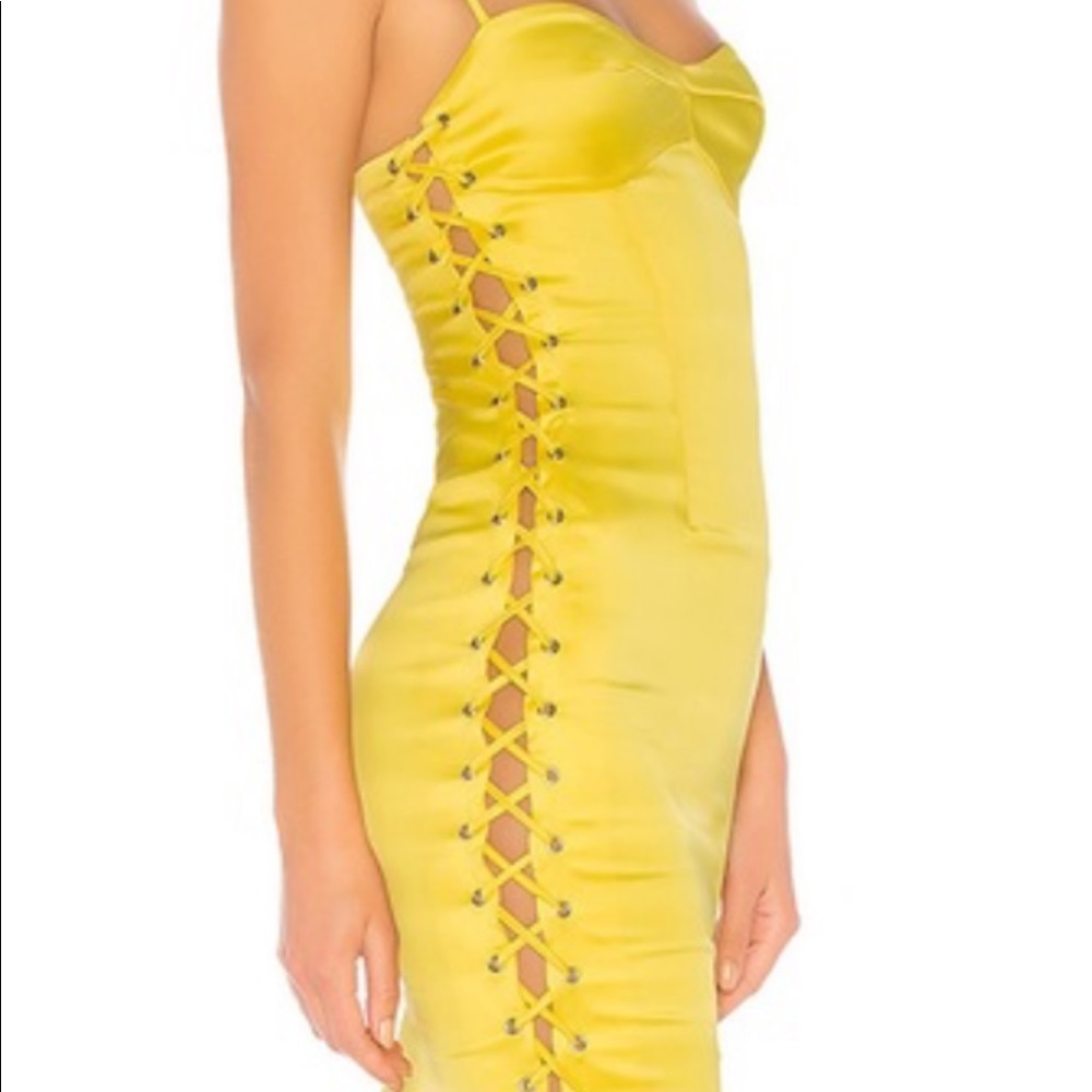 NBD Jasmine midi dress yellow